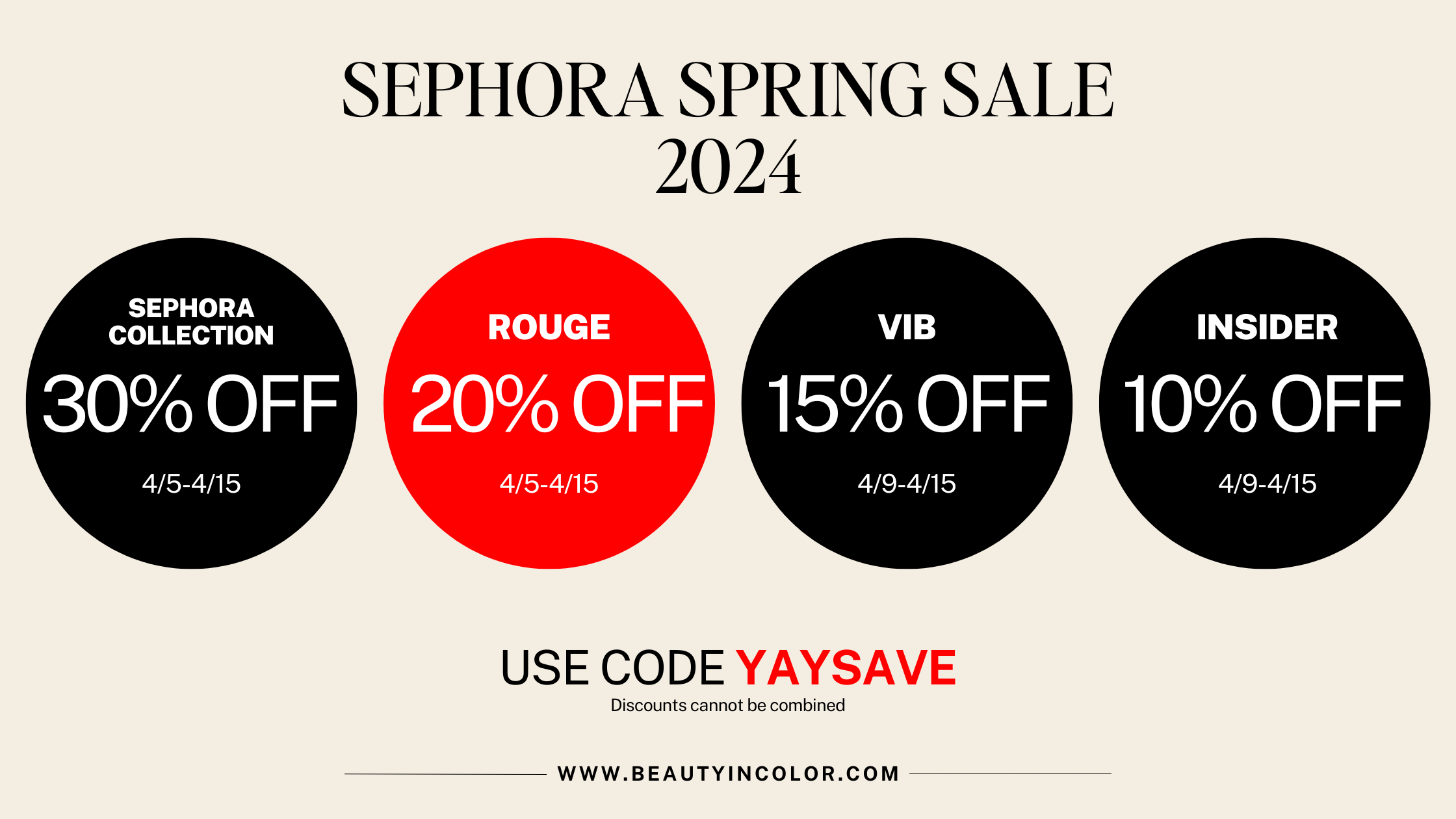 sephora spring sale 2024 discounts and discount codes